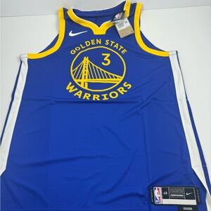 Nike Golden State Warriors Jordan Poole Pro Cut Authentic Basketball Jersey Sz48